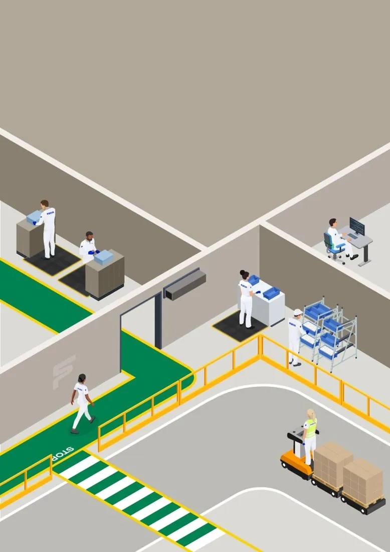 La couverture : une usine entière, vue d’en haut