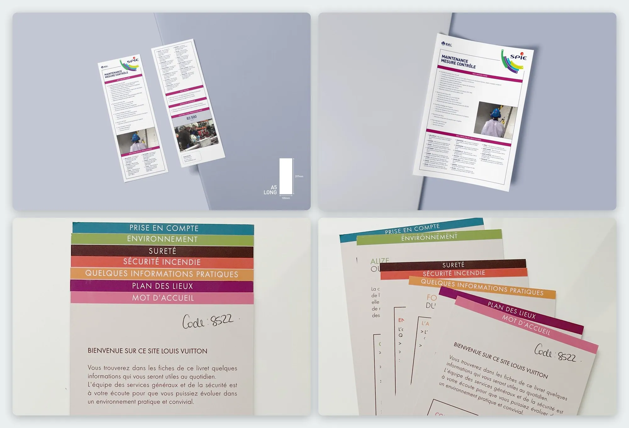 Les fiches expertises : rendus et pages intérieures