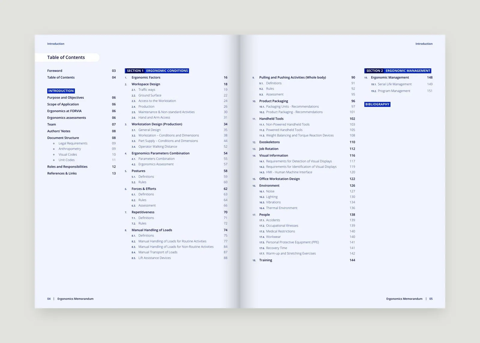 Double page : Sommaire · 19 chapitres